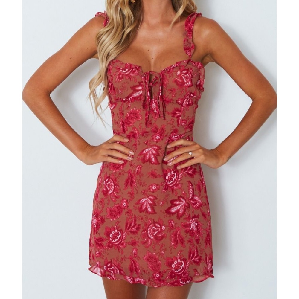 White Fox Boutique Sweet Fling Mini Dress 💗🦋